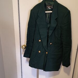 Requirements Emerald Wool Blazer